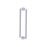 Kartners - FRANKFURT - 18-inch Double Shower Door Handle-Polished Chrome - Polished Chrome