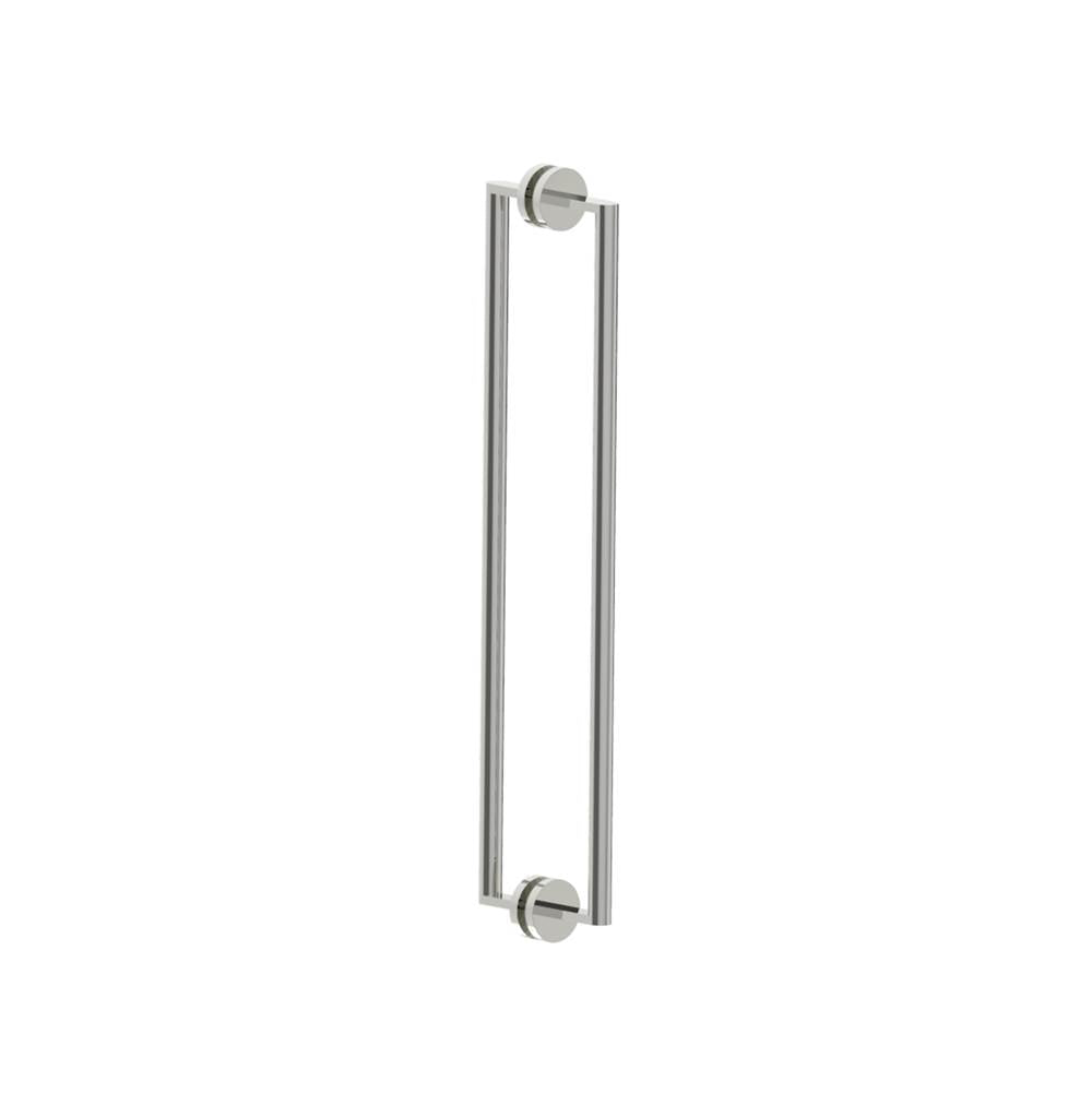 Kartners - FRANKFURT - 24-inch Double Shower Door Handle-Polished Nickel - Polished Nickel