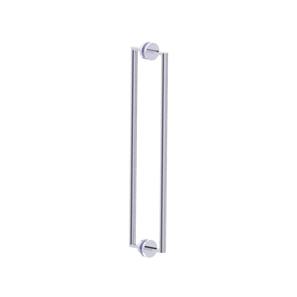 Kartners - FRANKFURT - 24-inch Double Shower Door Handle-Polished Chrome - Polished Chrome