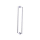Kartners - FRANKFURT - 24-inch Double Shower Door Handle-Polished Chrome - Polished Chrome
