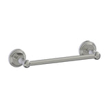 Kartners - FLORENCE - 9-inch Bathroom Towel Bar -Brushed Nickel - Brushed Nickel