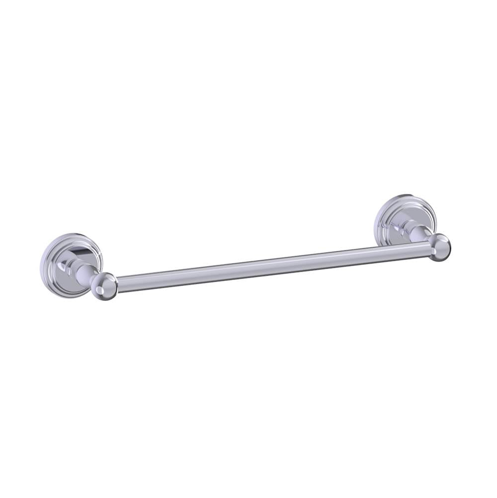 Kartners - FLORENCE - 9-inch Bathroom Towel Bar -Polished Chrome - Polished Chrome
