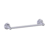 Kartners - FLORENCE - 9-inch Bathroom Towel Bar -Polished Chrome - Polished Chrome