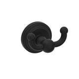 Kartners - FLORENCE - Double Prong Robe Hook-Matte Black - Matte Black