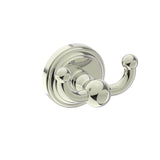 Kartners - FLORENCE - Double Prong Robe Hook-Polished Nickel - Polished Nickel