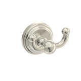 Kartners - FLORENCE - Double Prong Robe Hook-Brushed Nickel - Brushed Nickel