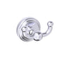 Kartners - FLORENCE - Double Prong Robe Hook Solid Back-Polished Chrome - Polished Chrome