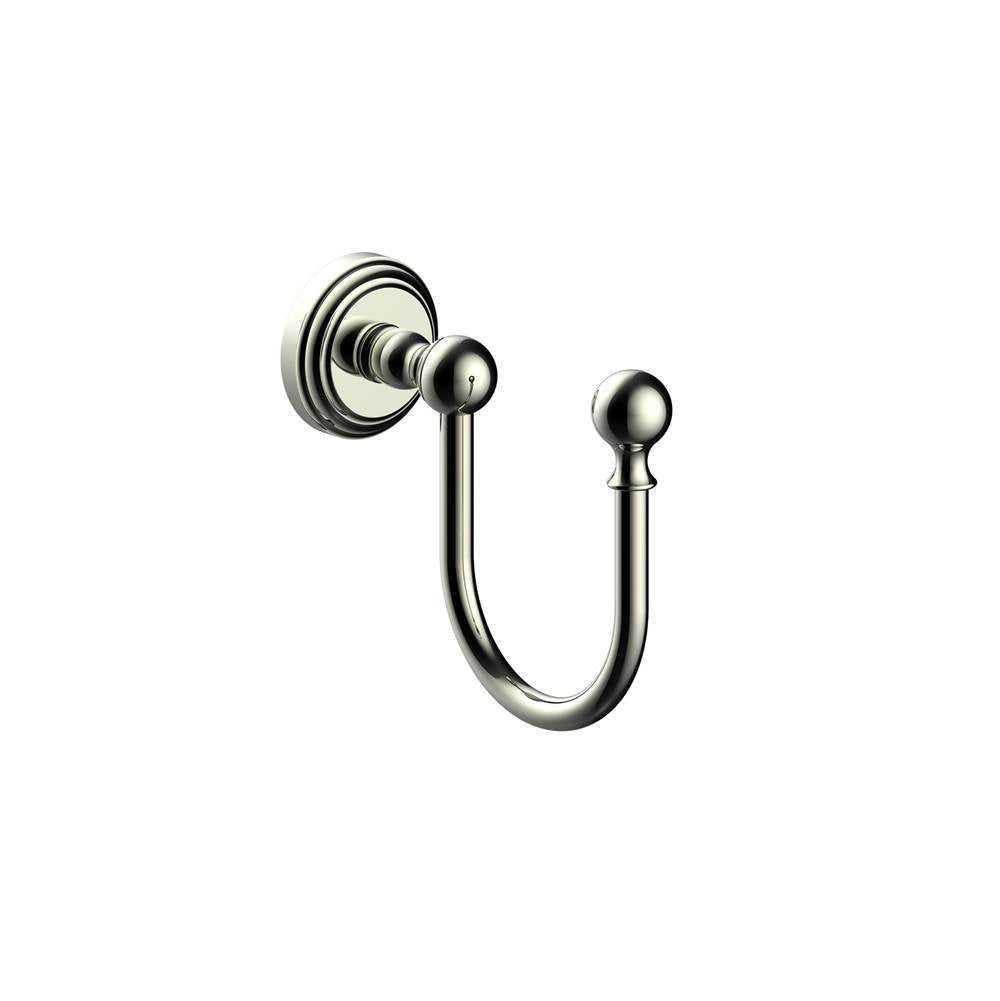 Kartners - FLORENCE - Coat Hook (U-shaped)-Polished Nickel - Polished Nickel