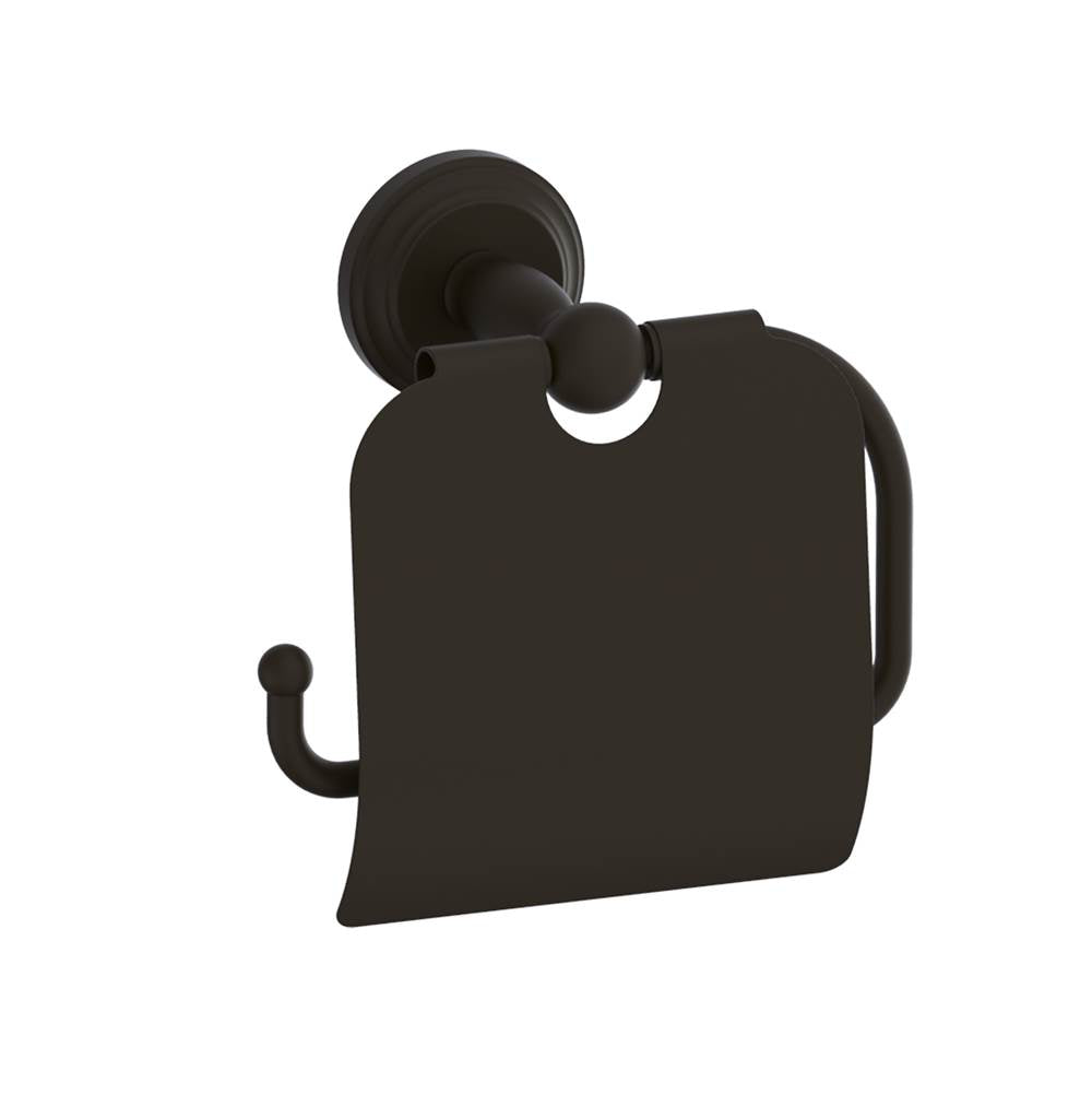 Kartners - FLORENCE - Toilet Paper Holder  with Cover-New World Bronze - New World Bronze