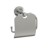 Kartners - FLORENCE - Toilet Paper Holder  with Cover-Brushed Nickel - Brushed Nickel