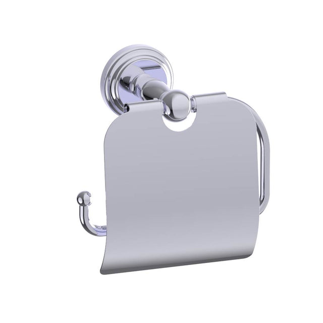 Kartners - FLORENCE - Toilet Paper Holder  with Cover-Polished Chrome - Polished Chrome