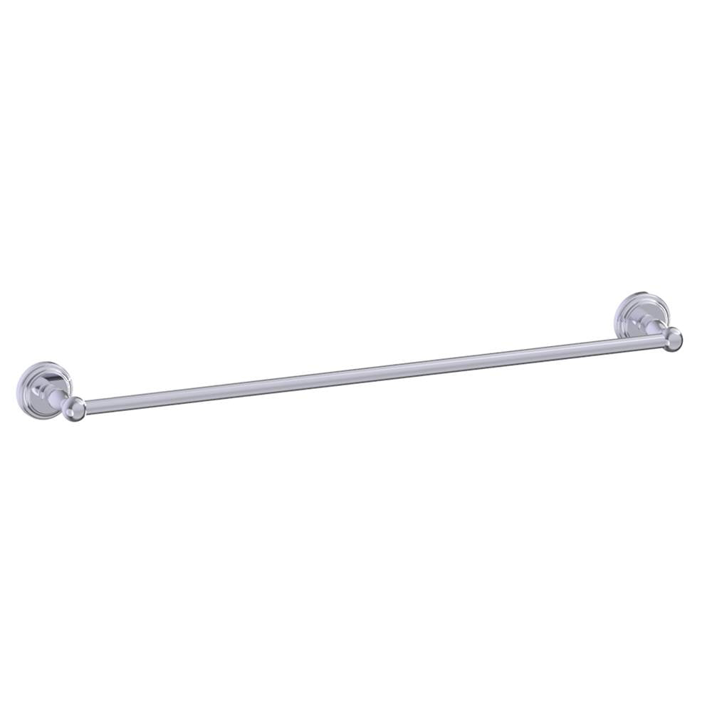 Kartners - FLORENCE - 24-inch Bathroom Towel Bar-Polished Chrome - Polished Chrome