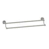 Kartners - FLORENCE - 24-inch Double Bathroom Towel Bar-Brushed Nickel - Brushed Nickel