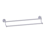 Kartners - FLORENCE - 24-inch Double Bathroom Towel Bar-Polished Chrome - Polished Chrome