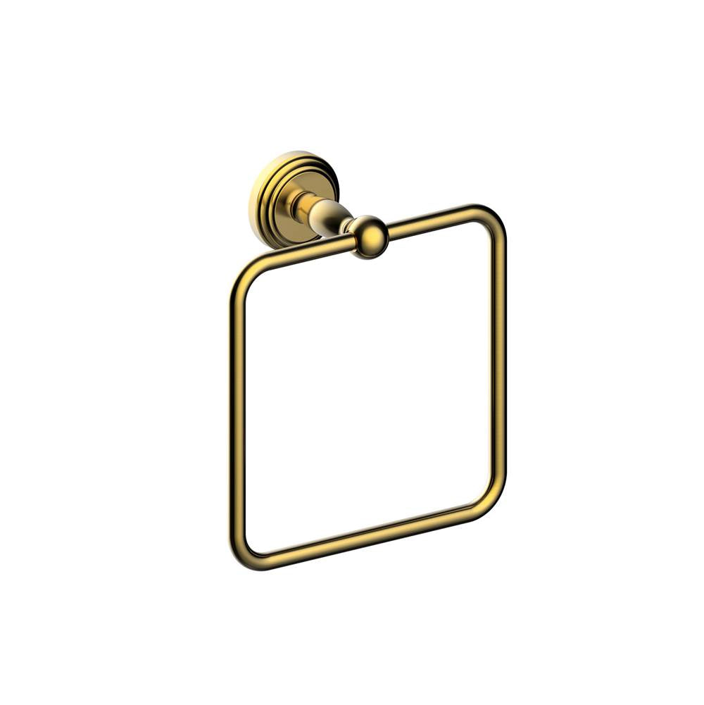Kartners - FLORENCE - Square Towel Ring-Prosecco Bronze - Prosecco Bronze