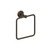 Kartners - FLORENCE - Square Towel Ring-New World Bronze - New World Bronze
