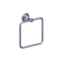 Kartners - FLORENCE - Square Towel Ring-Polished Chrome - Polished Chrome