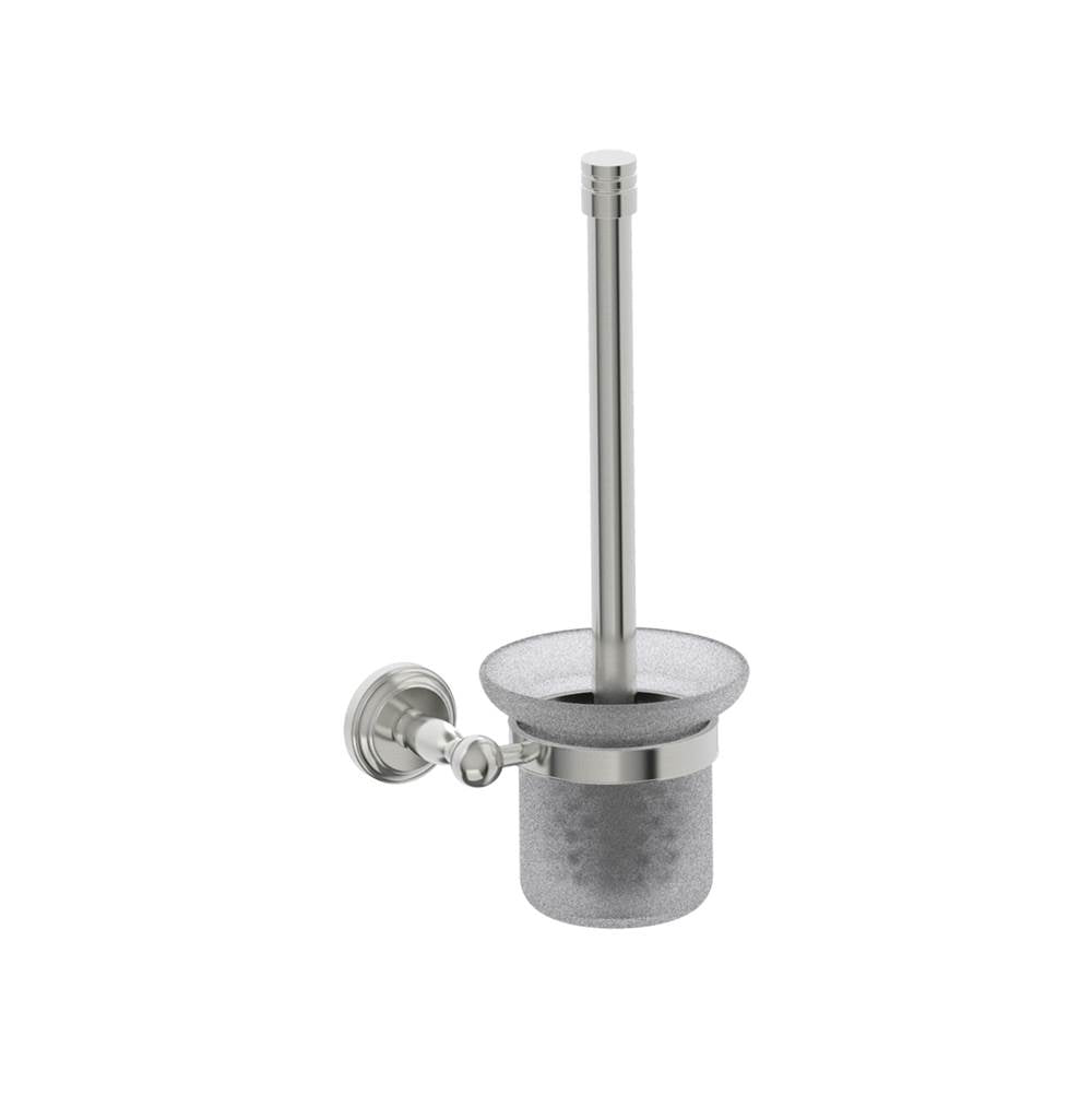 Kartners - FLORENCE - Toilet Brush Set-Brushed Nickel - Brushed Nickel