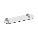 Kartners - FLORENCE - 20-inch Glass Shelf-Brushed Nickel - Brushed Nickel