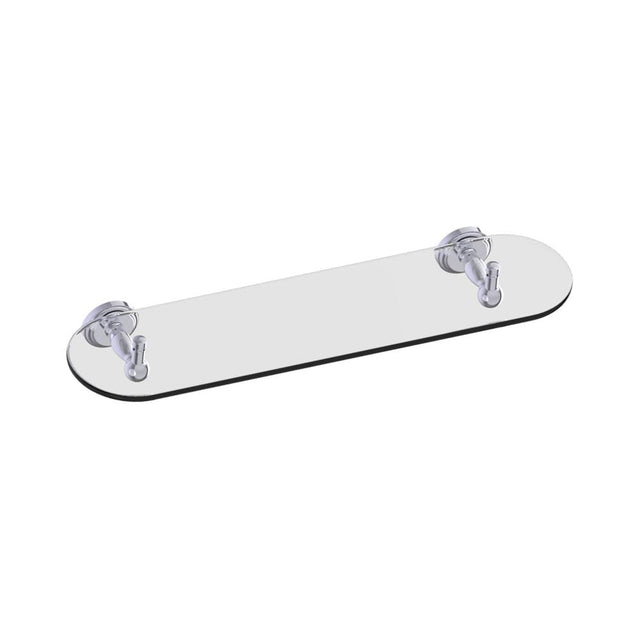 Kartners - FLORENCE - 20-inch Glass Shelf-Polished Chrome - Polished Chrome
