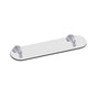 Kartners - FLORENCE - 20-inch Glass Shelf-Polished Chrome - Polished Chrome