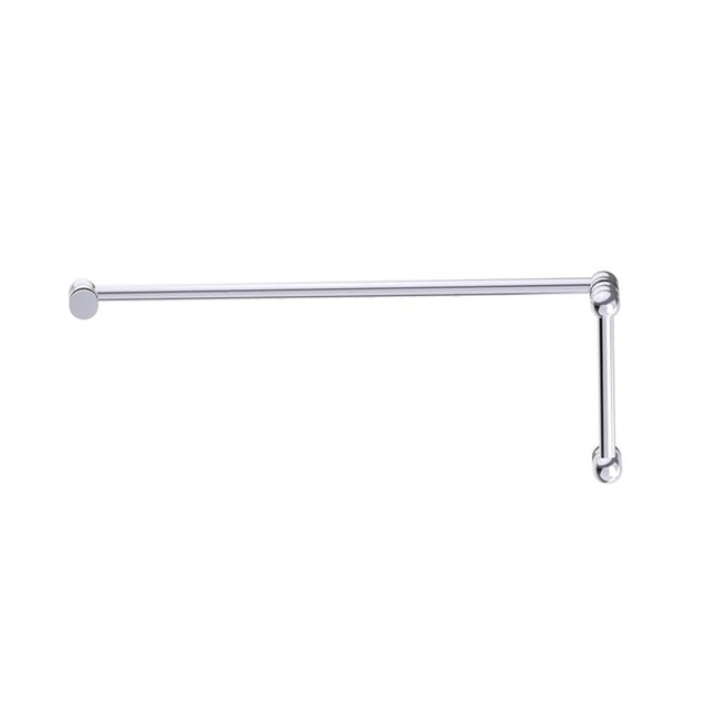 Kartners - FLORENCE - 8-inch x 24-inch Offset Shower Door Handle -Polished Chrome - Polished Chrome