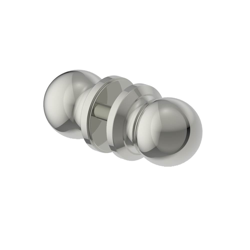 Kartners - FLORENCE - Double Shower Door Handle-Polished Nickel - Polished Nickel