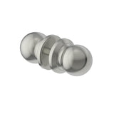 Kartners - FLORENCE - Double Shower Door Handle-Brushed Nickel - Brushed Nickel