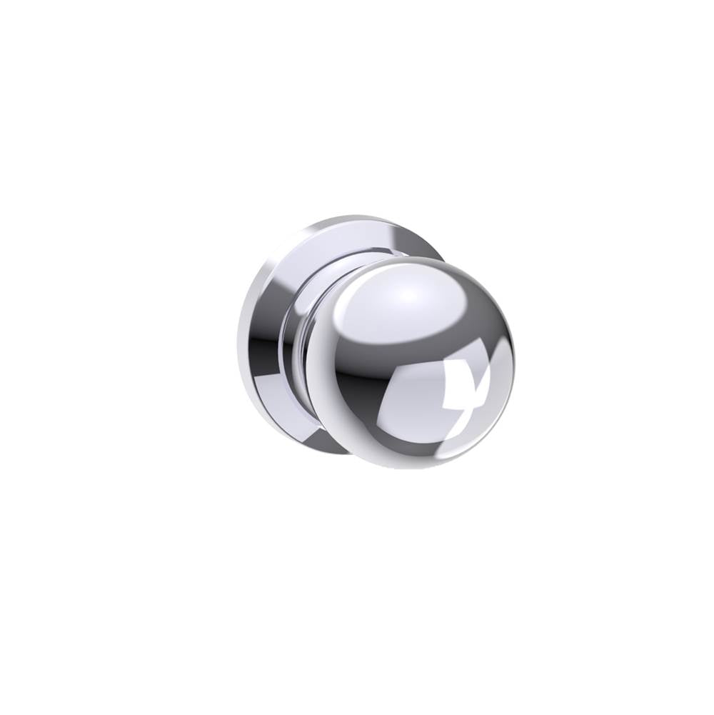 Kartners - FLORENCE - Single Shower Door Handle (Knob Only)-Polished Chrome - Polished Chrome