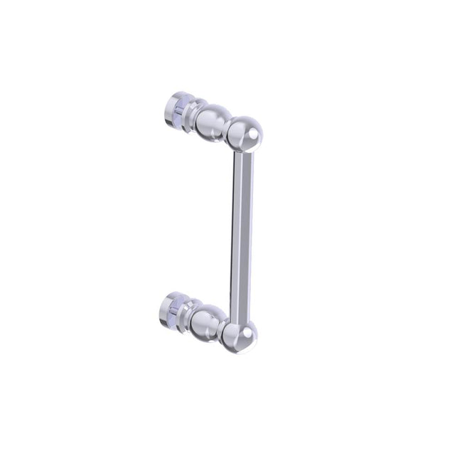Kartners - FLORENCE - 8-inch Single Shower Door Handle-Polished Chrome - Polished Chrome