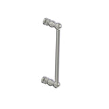 Kartners - FLORENCE - 12-inch Single Shower Door Handle-Brushed Nickel - Brushed Nickel