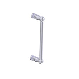 Kartners - FLORENCE - 12-inch Single Shower Door Handle-Polished Chrome - Polished Chrome