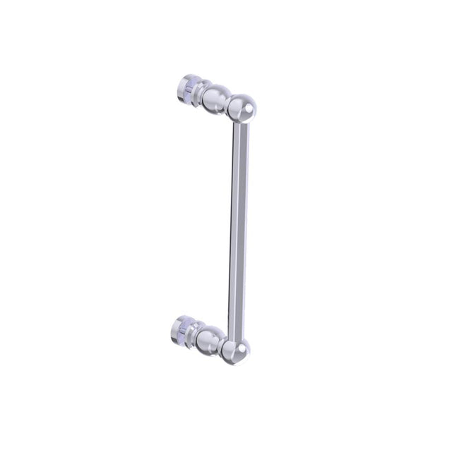 Kartners - FLORENCE - 12-inch Single Shower Door Handle-Polished Chrome - Polished Chrome
