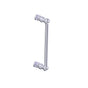 Kartners - FLORENCE - 12-inch Single Shower Door Handle-Polished Chrome - Polished Chrome