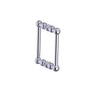Kartners - FLORENCE - 8-inch Double Shower Door Handle-Polished Chrome - Polished Chrome