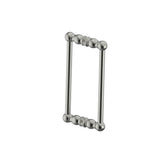 Kartners - FLORENCE - 12-inch Double Shower Door Handle-Brushed Nickel - Brushed Nickel