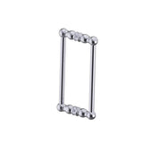 Kartners - FLORENCE - 12-inch Double Shower Door Handle-Polished Chrome - Polished Chrome