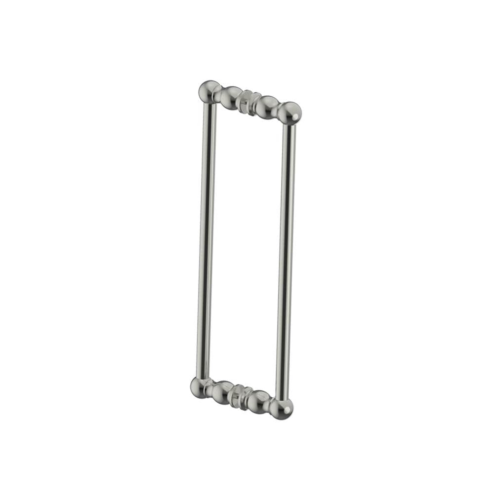 Kartners - FLORENCE - 18-inch Double Shower Door Handle-Brushed Nickel - Brushed Nickel