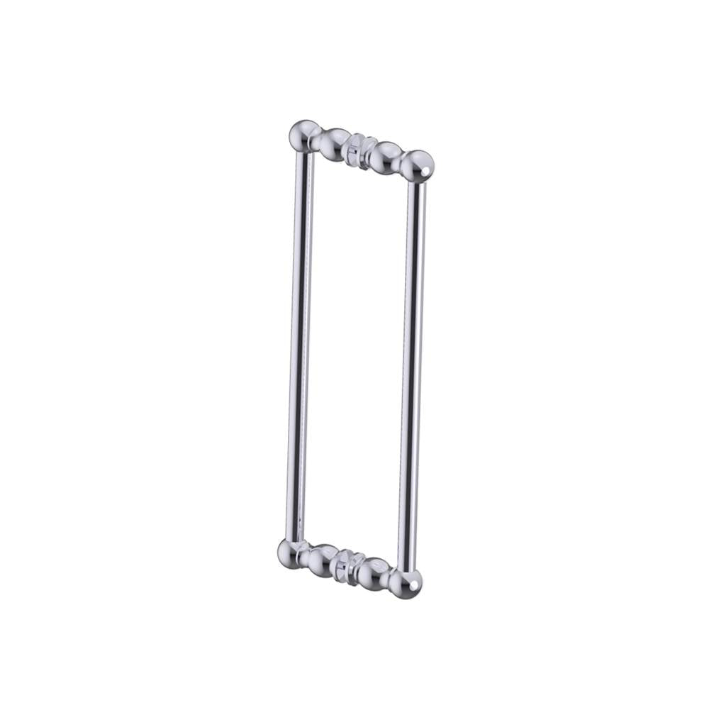 Kartners - FLORENCE - 18-inch Double Shower Door Handle-Polished Chrome - Polished Chrome