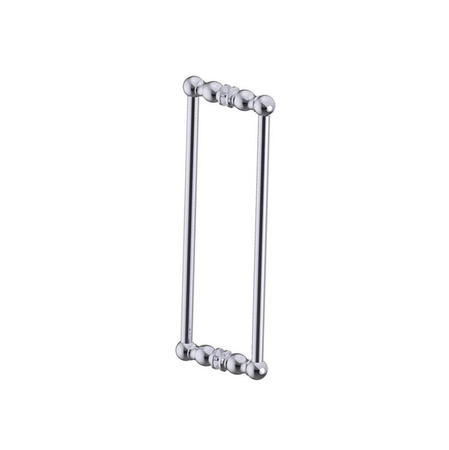 Kartners - FLORENCE - 18-inch Double Shower Door Handle-Polished Chrome - Polished Chrome