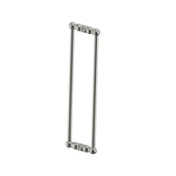 Kartners - FLORENCE - 24-inch Double Shower Door Handle-Brushed Nickel - Brushed Nickel