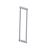 Kartners - FLORENCE - 24-inch Double Shower Door Handle-Polished Chrome - Polished Chrome