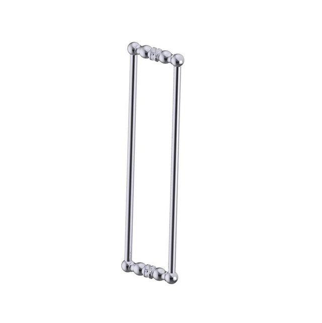 Kartners - FLORENCE - 24-inch Double Shower Door Handle-Polished Chrome - Polished Chrome