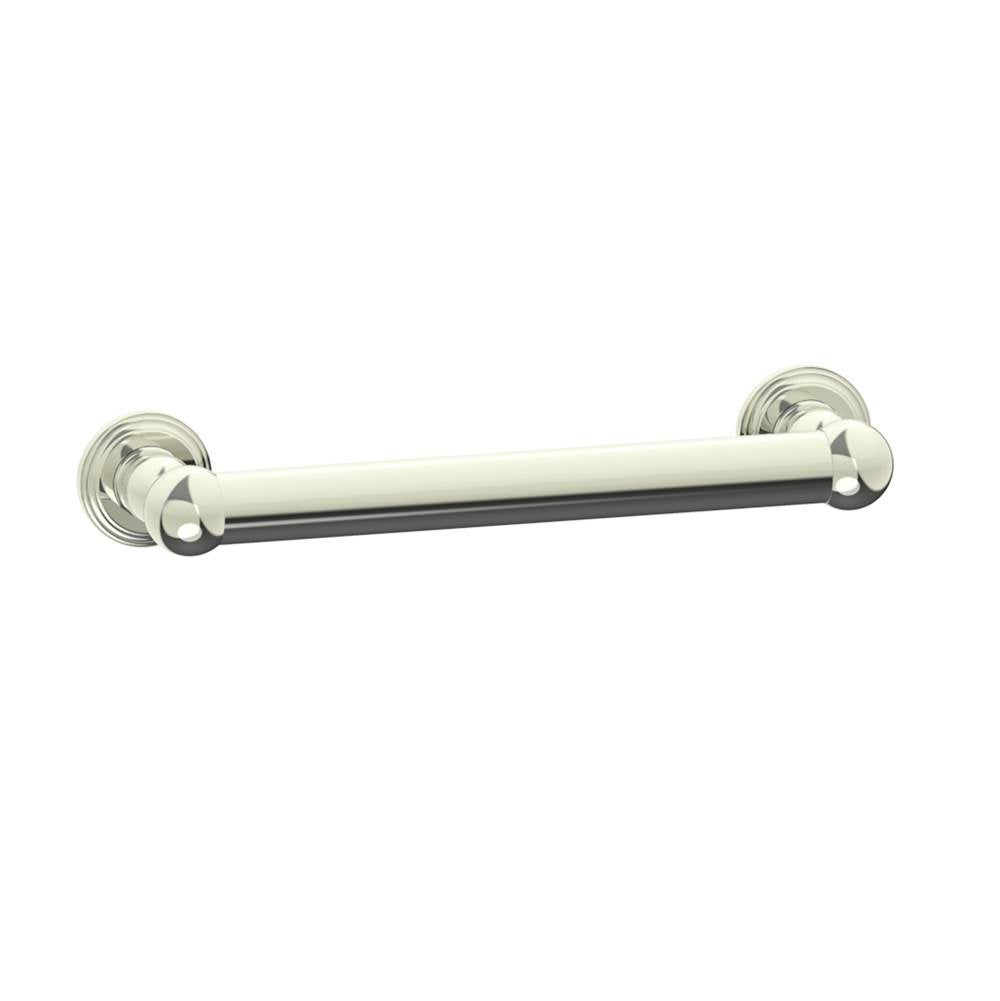 Kartners - FLORENCE - 12-inch Grab Bar-Polished Nickel - Polished Nickel