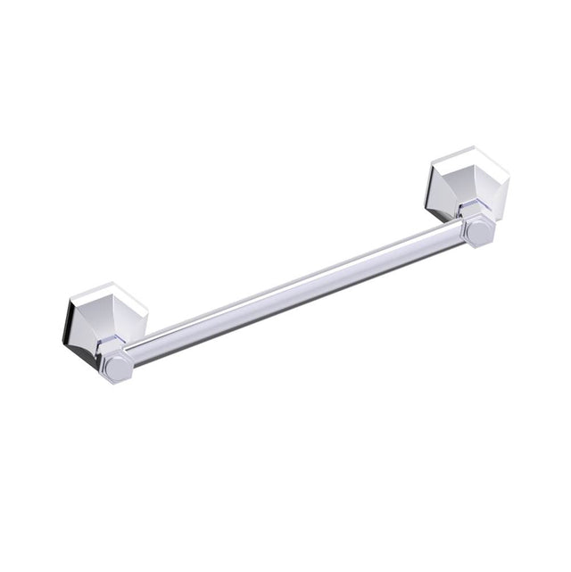 Kartners - PISA - 9-inch Bathroom Towel Bar-Polished Chrome - Polished Chrome