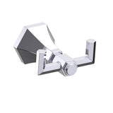 Kartners - PISA - Double Prong Robe Hook-Polished Chrome - Polished Chrome
