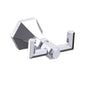 Kartners - PISA - Double Prong Robe Hook-Polished Chrome - Polished Chrome
