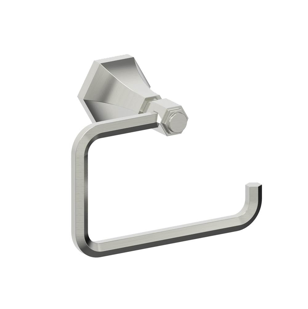 Kartners - PISA - Drop Toilet Paper Holder-Brushed Nickel - Brushed Nickel