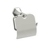 Kartners - PISA - Drop Toilet Paper Holder with Cover-Brushed Nickel - Brushed Nickel