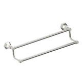 Kartners - PISA - 18-inch Double Bathroom Towel Bar-Polished Nickel - Polished Nickel